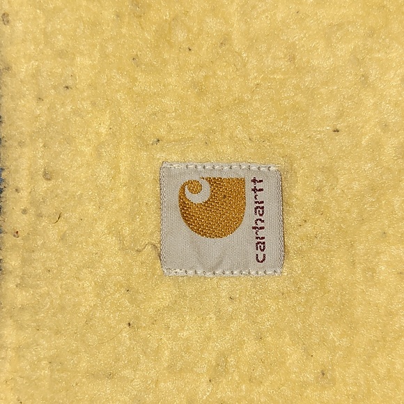 Vintage. Made in USA. 1989. Carhartt denim vest w/sherpa-lining. Size XLT - Picture 3 of 14